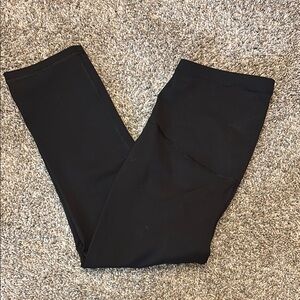 Maternity black cropped leggings